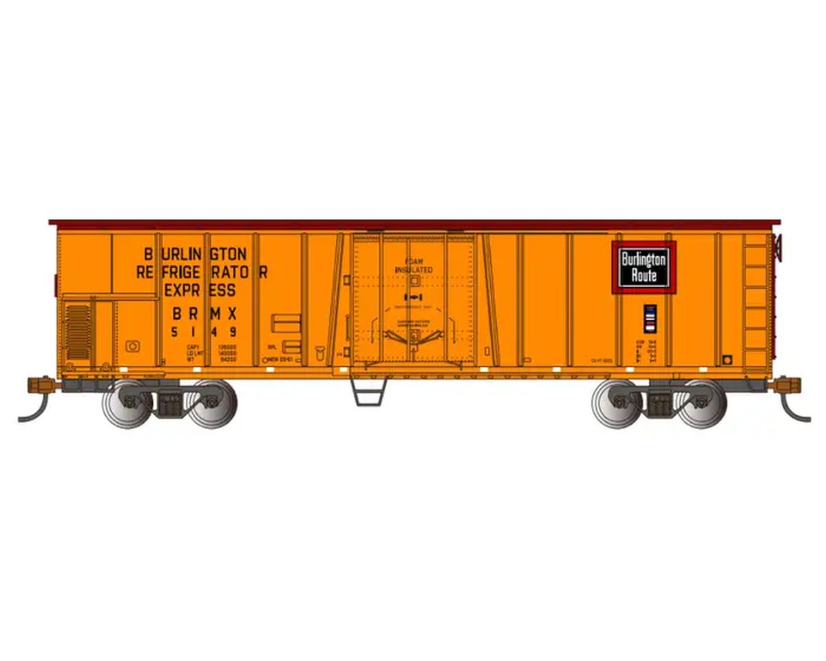 Bachmann 17912 HO Burlington Route 50' Steel Reefer #5149