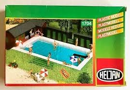 Heljan 1704 HO Open Air Swimming Pool Building Kit