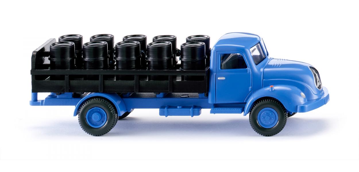Wiking 057003 HO Magirus S 3500 Scholven-Chemie Flatbed Truck