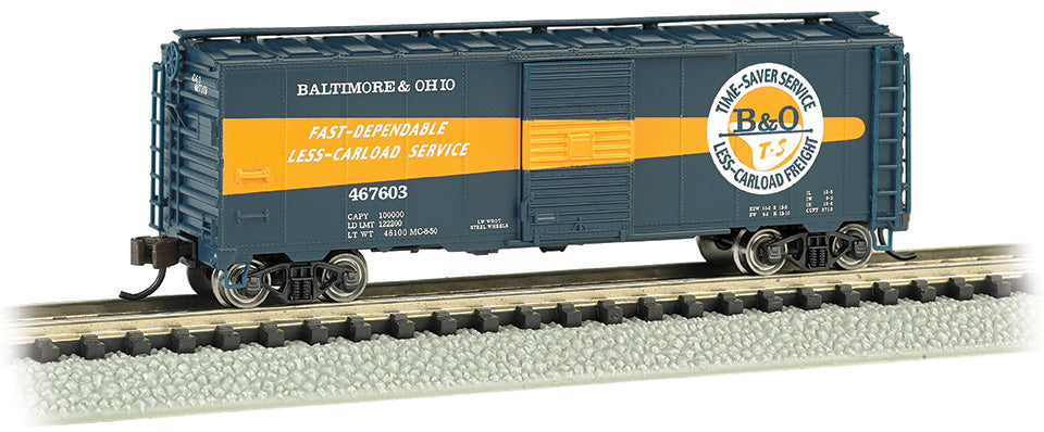 Bachmann 17064 N Baltimore and Ohio AAR 40' Steel Box Car #467603