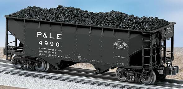 Lionel 6-17070 O Gauge Pittsburgh & Lake Erie Die-Cast Offset Hopper #4990
