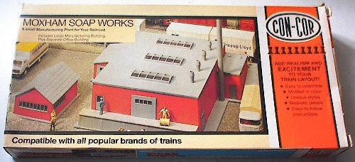 Con-Cor 1714 HO Scale Moxham Soap Works Building Kit