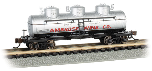 Bachmann 17158 N Ambrose Wine Co. 3-Dome Tank Car #7501