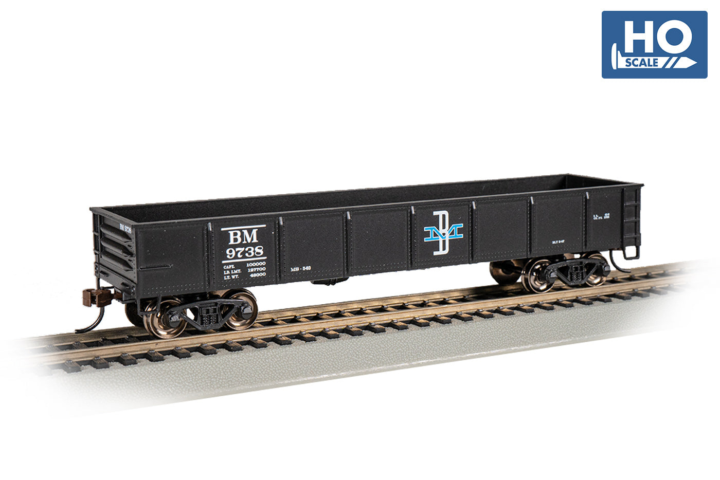 Bachmann 17223 HO Boston & Maine 40' Gondola #9738