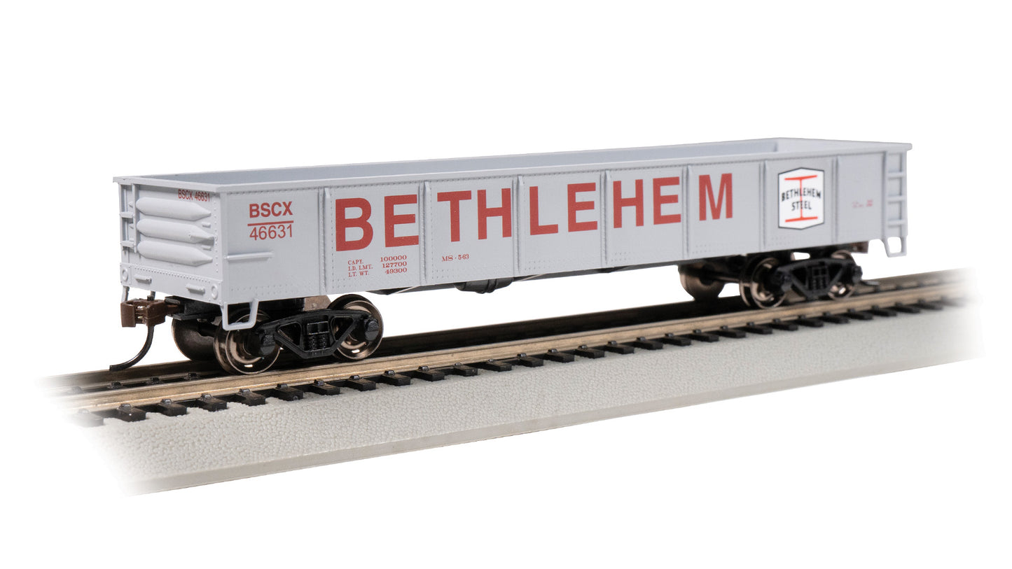 Bachmann 17225 HO Bethlehem Steel Gray 40' Gondola #46631