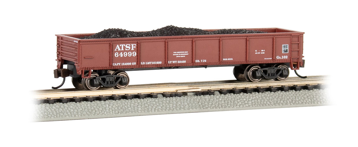 Bachmann 17251 N Atchison, Topeka and Santa Fe 40' Gondola #64999