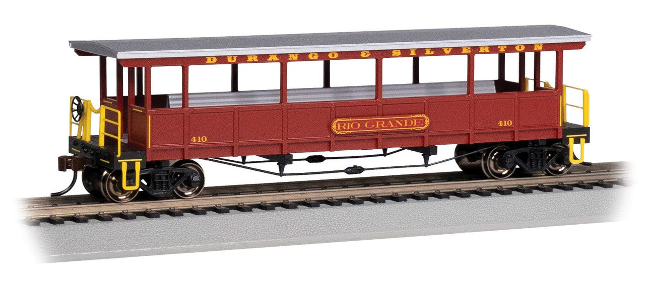 Bachmann 17431 HO Durango & Silverton Open-Sided Excursion Car #410