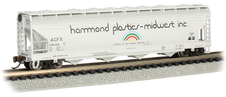 Bachmann 17563 N Hammond Plastics ACF 56' 4-Bay Center Flow Hopper #58468