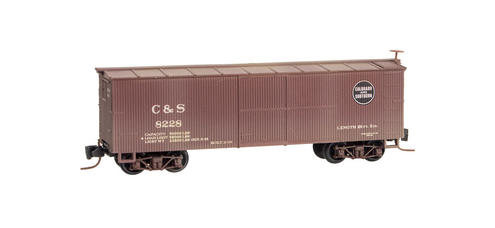 Micro-Trains 80044060 Nn3 C&S Weathered 30' Single Door Boxcar #8228