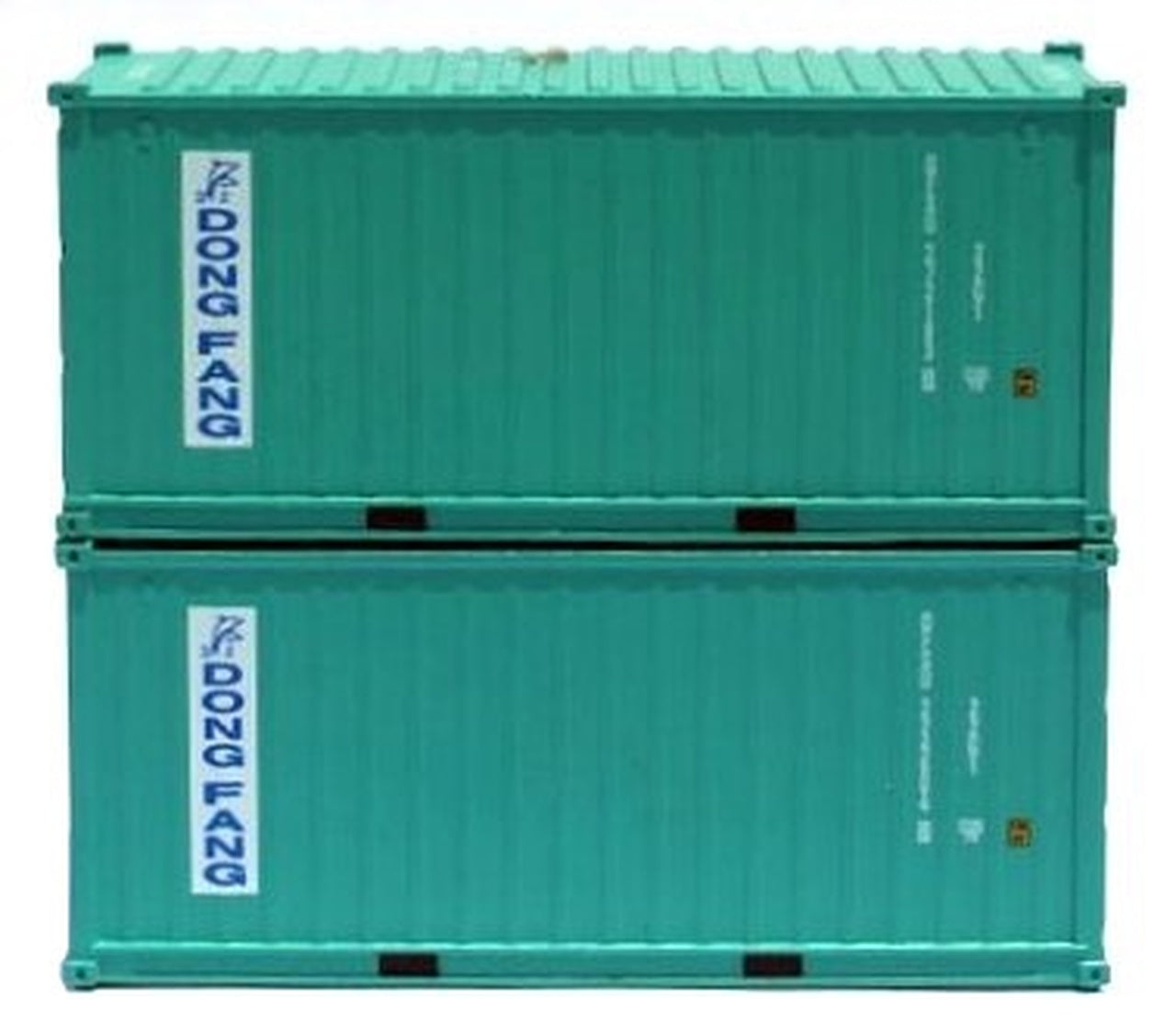 JTC Model Trains 205337 N Dong Fang 20' Standard Height Container (Pack of 2)