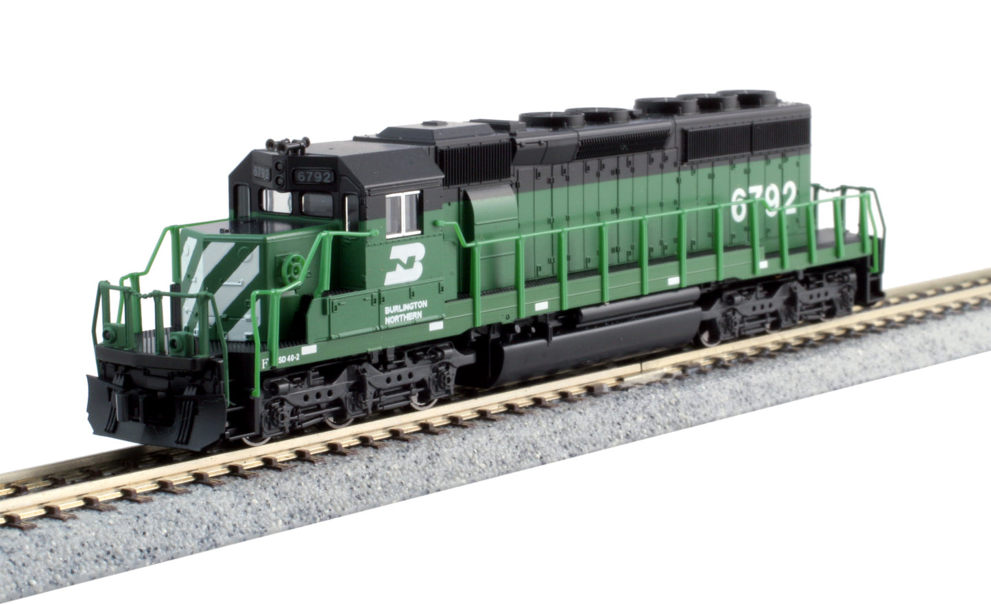 Kato 176-4960 N Burlington Northern Standard EMD SD40-2 Diesel Locomotive #6792