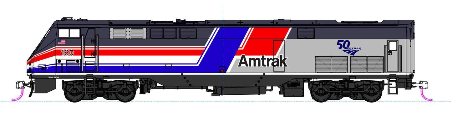 Kato 176-6038-LS N Amtrak GE P42 Ph III Diesel Loco with ESU LokSound DCC #160