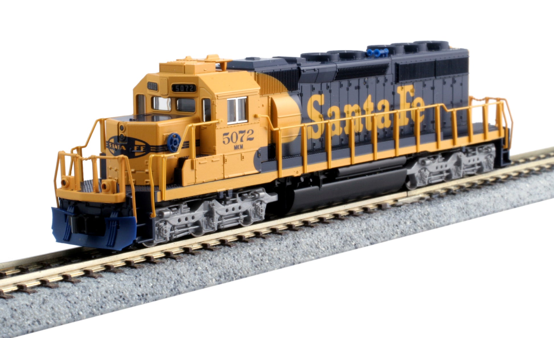 Kato 176-8209-LS N ATSF EMD SD40-2 Mid Diesel Locomotive with Sound #5072