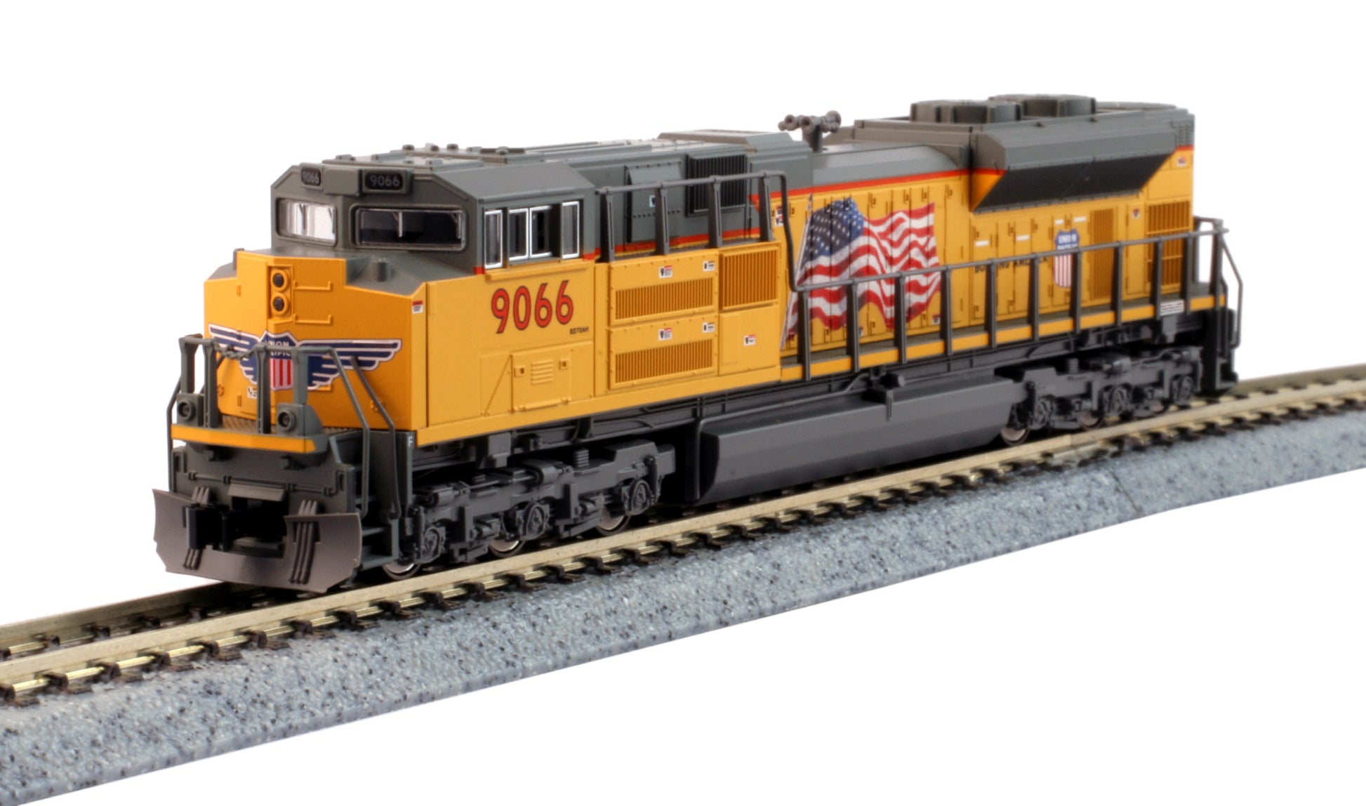 Kato 176-8521 N Scale Union Pacific SD70 Nose Headlight Diesel Locomotive #9066