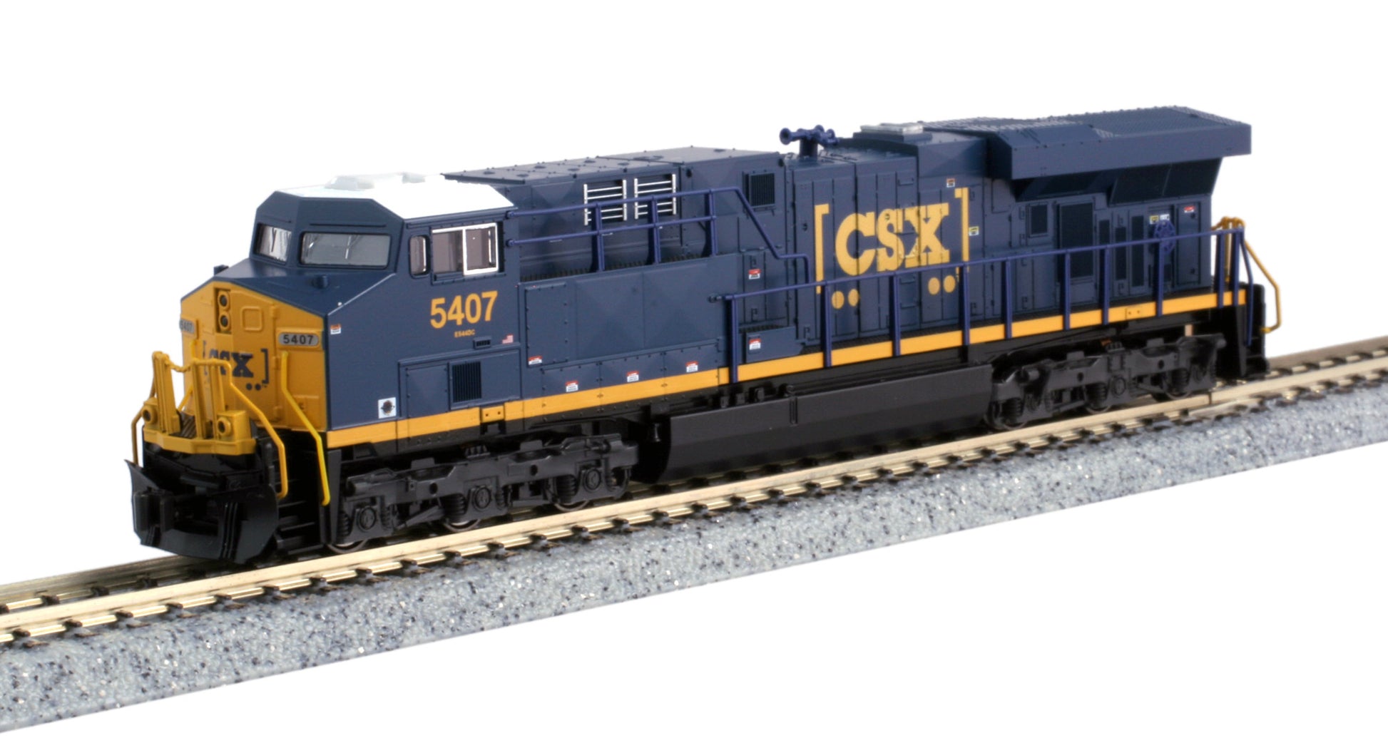 Kato 176-8937-LS N CSX GE ES44DC Boxcar Diesel Locomotive w/ LokSound #5407