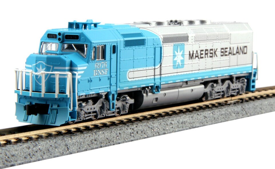Kato 176-9241-DCC N BNSF Maersk SDP40F Diesel Locomotive #6976