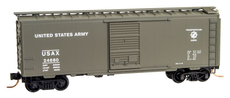 Micro-Trains 02000456 N United States Army 40' PS-1 Single Door Boxcar #24680