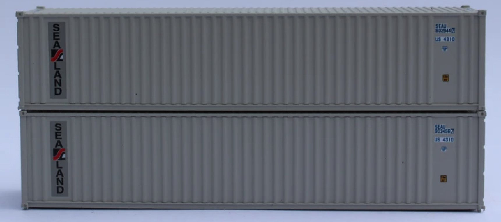 JTC Model Trains 405501 N Sealand 40' Standard Corrugated Container (Pack of 2)