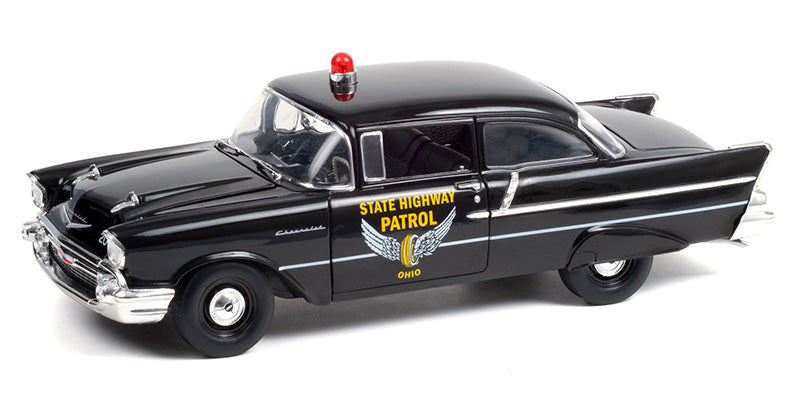 Highway 61 18028 1:18 Ohio State Highway Patrol - 1957 Chevrolet 150 Sedan
