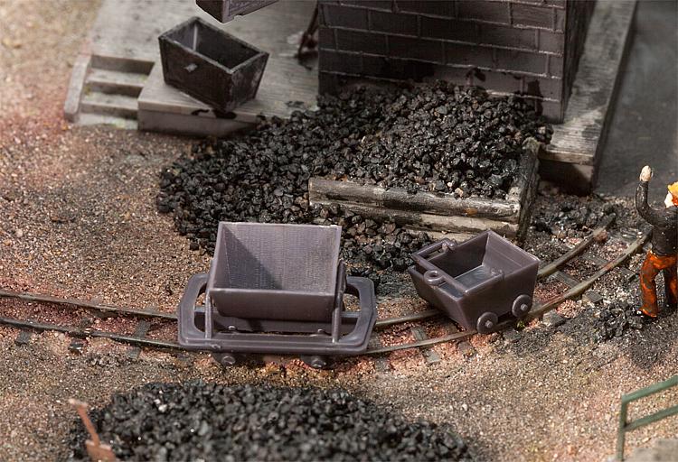 Faller 180916 HO Trolleys & Mining Dump Carts (2)