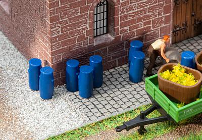 Faller 180970 HO Plastic Barrels (Pack of 9)