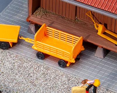 Faller 180991 HO Orange Baggage Trolleys (Pack of 2)