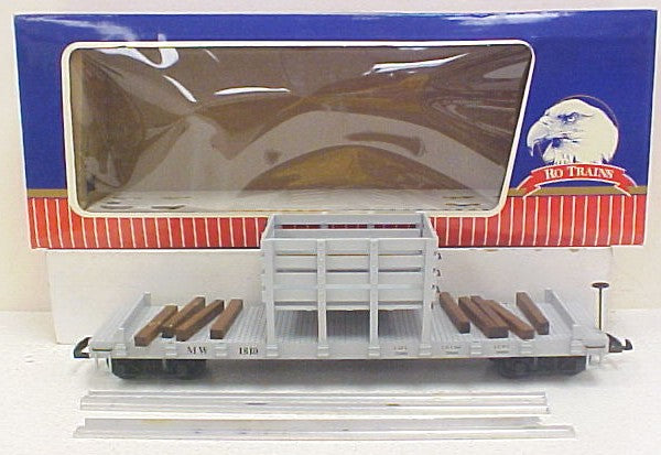 USA Trains 1810 G Maintenance of Way Flat Car with Load