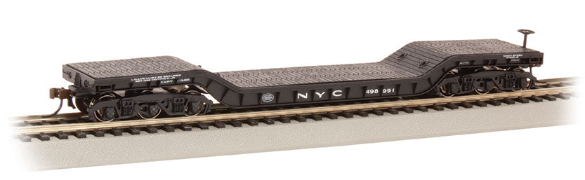 Bachmann 18341 HO NYC 52' Center-Depressed Flat Car #498991