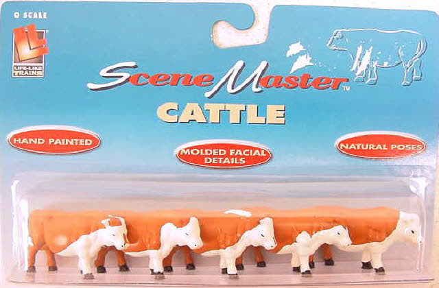 Life Like 1859 O Cattle Animal Figures Scene Master (Set of 5)