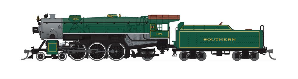 Broadway Limited 6228 N Southern Heavy 4-6-2 Locomotive DCC/Sound #1374