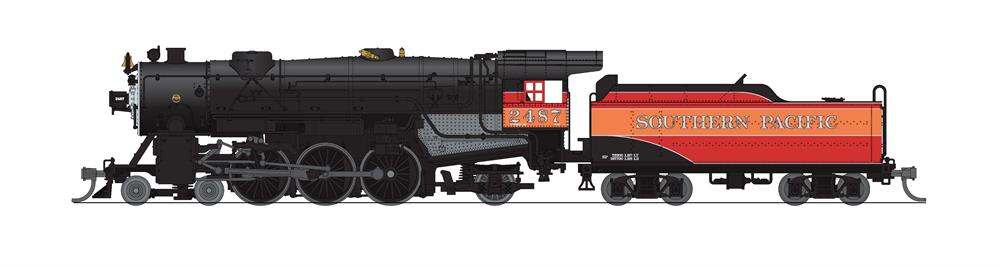 Broadway Limited 6230 N Southern Daylight Heavy 4-6-2 Loco DCC/Sound #2487