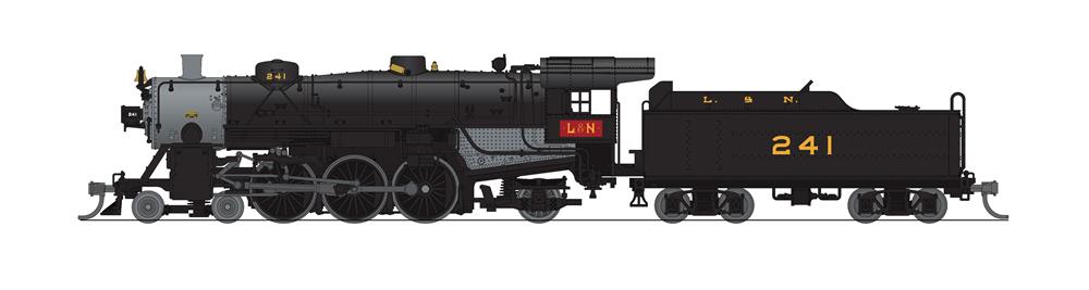 Broadway Limited 6248 N Louisville & Nashville Light 4-6-2 Steam DCC/Sound #241