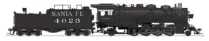 Broadway Limited 4765 HO ATSF 2-8-2 Mikado Steam Locomotive #4023 with Sound