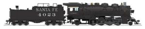 Broadway Limited 4766 HO ATSF 2-8-2 Mikado Steam Locomotive #4025 with Sound