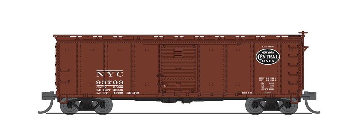 Broadway Limited 7271 N 1930's 40' Steel Boxcar Variety Set B (Set of 4)