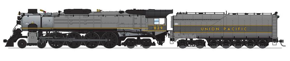 Broadway Limited 7366 HO UP 4-8-4 Class FEF-3 Steam Locomotive Sound/DC/DCC #829