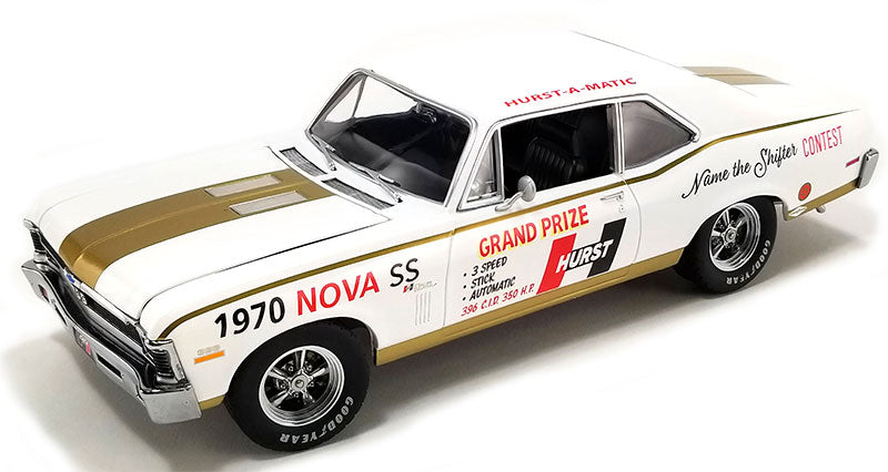 GMP 18982 1:18 1970 Chevrolet Nova SS Hurst Performance Diecast Model Car
