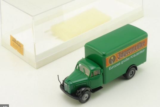 Brekina Automodelle 4302 HO Borgward Diesel Koffer LKW Jägermeister Lesen! OVP