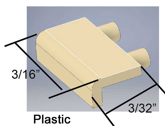 Cal Scale 190-732 HO Locomotive Face Mount Steps 16.5 x 8" (Pack of 5)