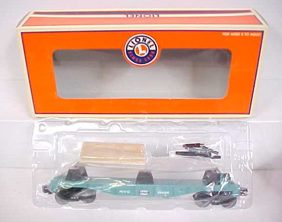 Lionel 6-19486 O Gauge New York Central Flatcar w/Stakes