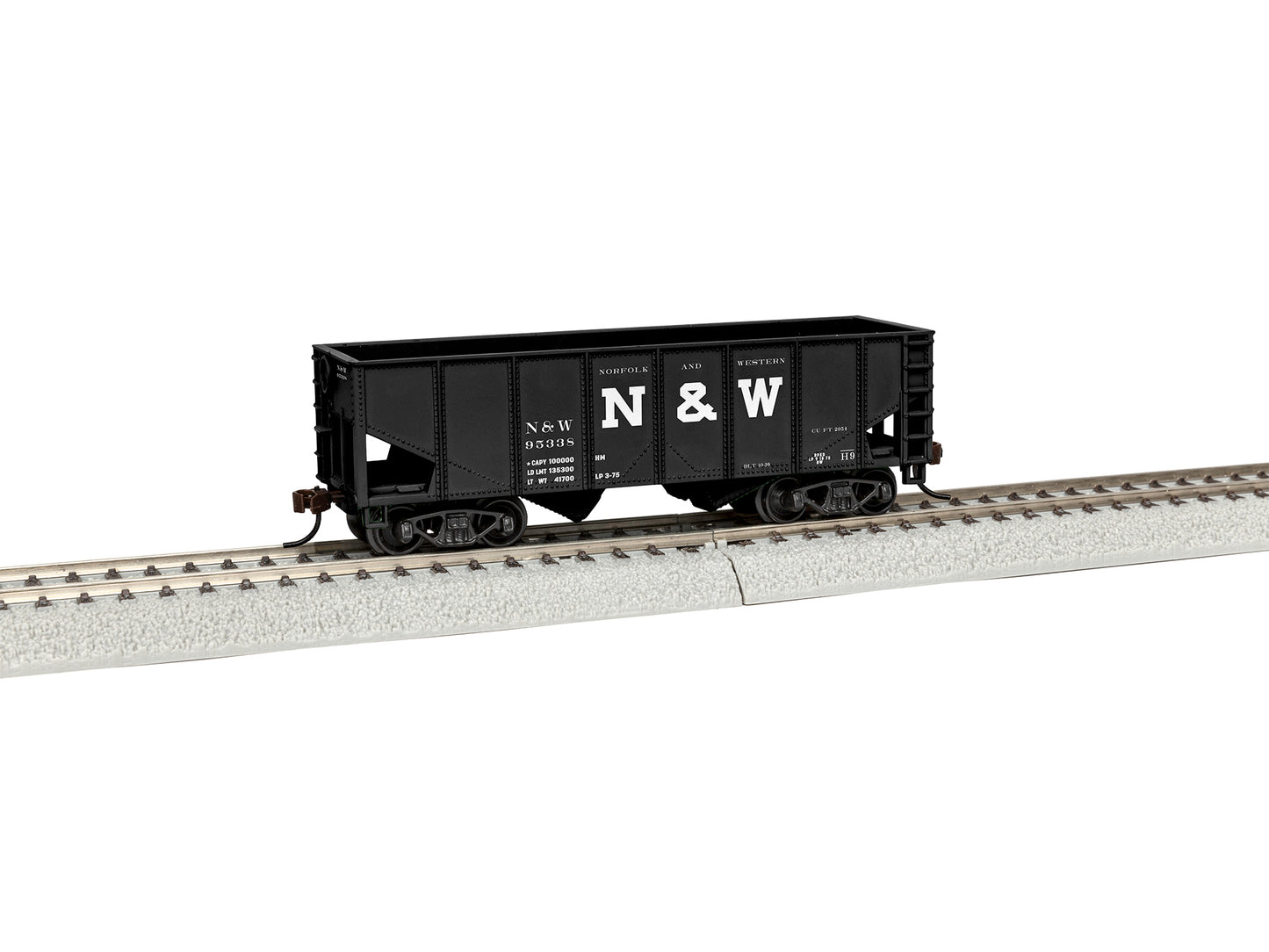 Lionel 1954030 HO Norfolk & Western 2-Bay Hopper #95338