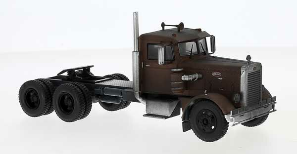 Brekina Automodelle 85752 HO Brown 1955 Peterbilt 281 Semi Tractor Only