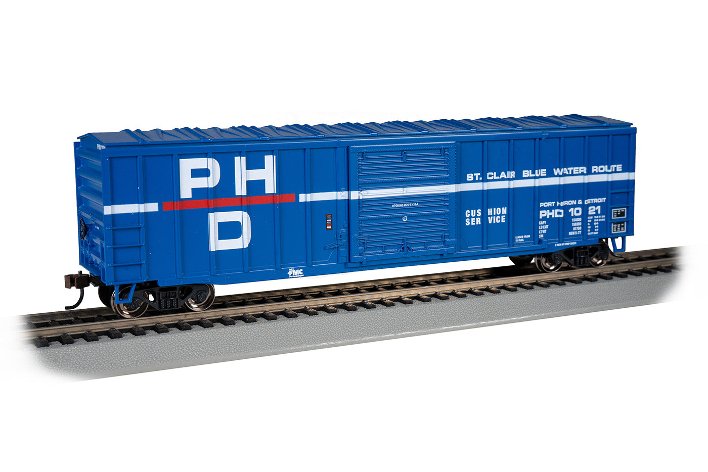Bachmann 19614 HO PH&D ACF 50.6' Outside Braced Sliding Door Boxcar #1021