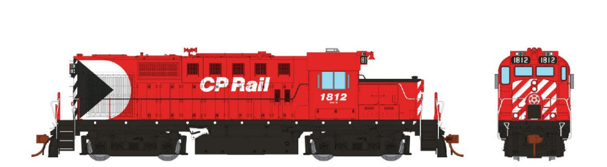 Rapido Trains 032060 HO CPR with Multimark RS-18u Diesel Locomotive #1812