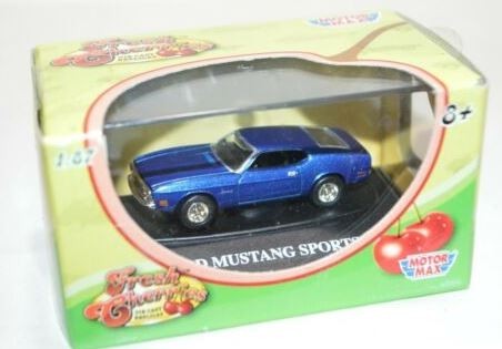 Motor Max 73950FC HO Blue 1971 Ford Mustang Sportsroof