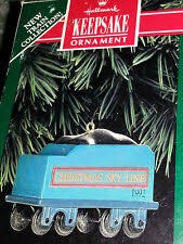 Hallmark 05401 "Christmas Sky Line Collection" Sky Line Coal Car Ornament