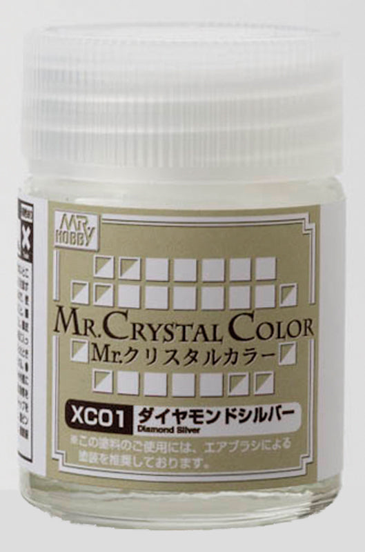 Gunze XC01 Mr. Crystal Diamond Silver Paint 3/5 Oz. Bottle