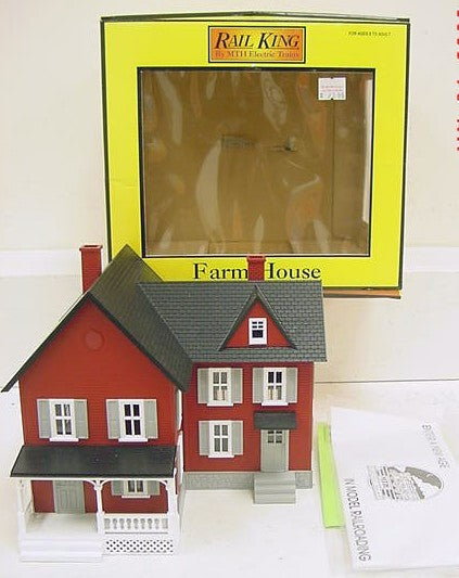 MTH 30-9016 O Red W/Gray Built Up Farm House