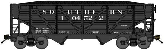 Bluford Shops 63204 N Southern 2-Bay War Emergency Composite Hopper #105618