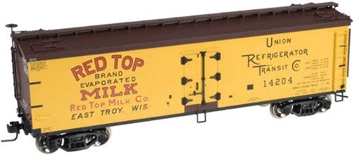 Atlas 8096-1 Red Top Evaporrated Milk 40' Woodsided Reefer #14204
